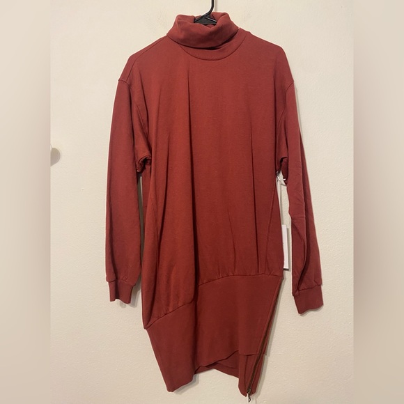 Young Fabulous & Broke Asymmetrical Turtleneck Mini Dress NEW - Picture 4 of 10